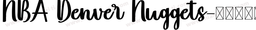 NBA Denver Nuggets字体转换